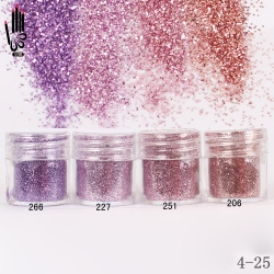 Брокат Хексагон за Декорация на Нокти Маникюр 10ml ,4-25 -- 206,227,251,266