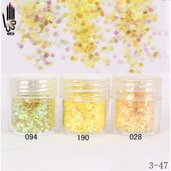 Брокат Хексагон за Декорация на Нокти Маникюр 10ml ,3-47 -- 028,094,190 Брокат Хексагон за Декорация на Нокти Маникюр 10ml ,3-47 -- 028,094,190