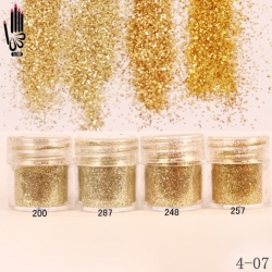 Брокат Хексагон за Декорация на Нокти Маникюр 10ml ,4-07 -- 200,248,257,287