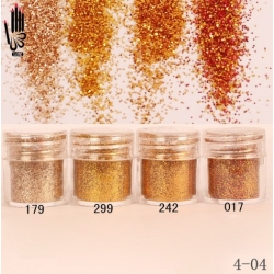 Брокат Хексагон за Декорация на Нокти Маникюр 10ml ,4-04 -- 017,179,242,299