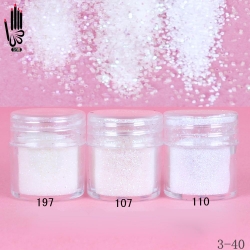 Брокат Хексагон за Декорация на Нокти Маникюр 10ml ,3-40 -- 107,110,197