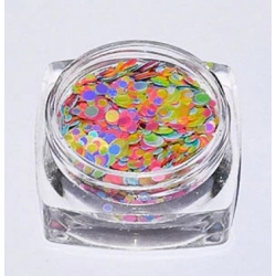 Микс Кръгчета Брокат 1,2,3mm 1gr за Декорация на Нокти P37