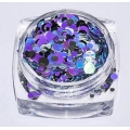 Микс Кръгчета Брокат 1,2,3mm 1gr за Декорация на Нокти P41