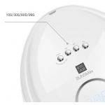 Лампа Печка за Маникюр SUN5Max 108w 36 led Бяла