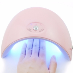 Лампа за Маникюр 36W UV 12 LED Розова