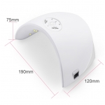 Лампа за Маникюр 36W UV 12 LED Бяла