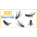 Изкуствени Мигли на Снопчета 30D
