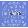 Стикер за Нокти Бял Лепящ HBJY176