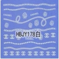 Стикер за Нокти Бял Лепящ HBJY178