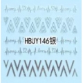 Стикер за Нокти Сребърен HBJY146