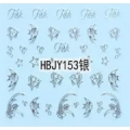 Стикер за Нокти Сребърен HBJY153