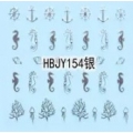 Стикер за Нокти Сребърен HBJY154