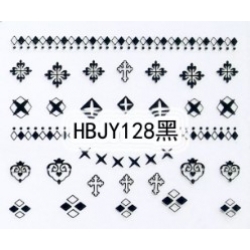 Стикер за Нокти Сребърен HBJY128