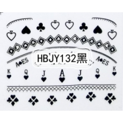 Стикер за Нокти Черен HBJY132